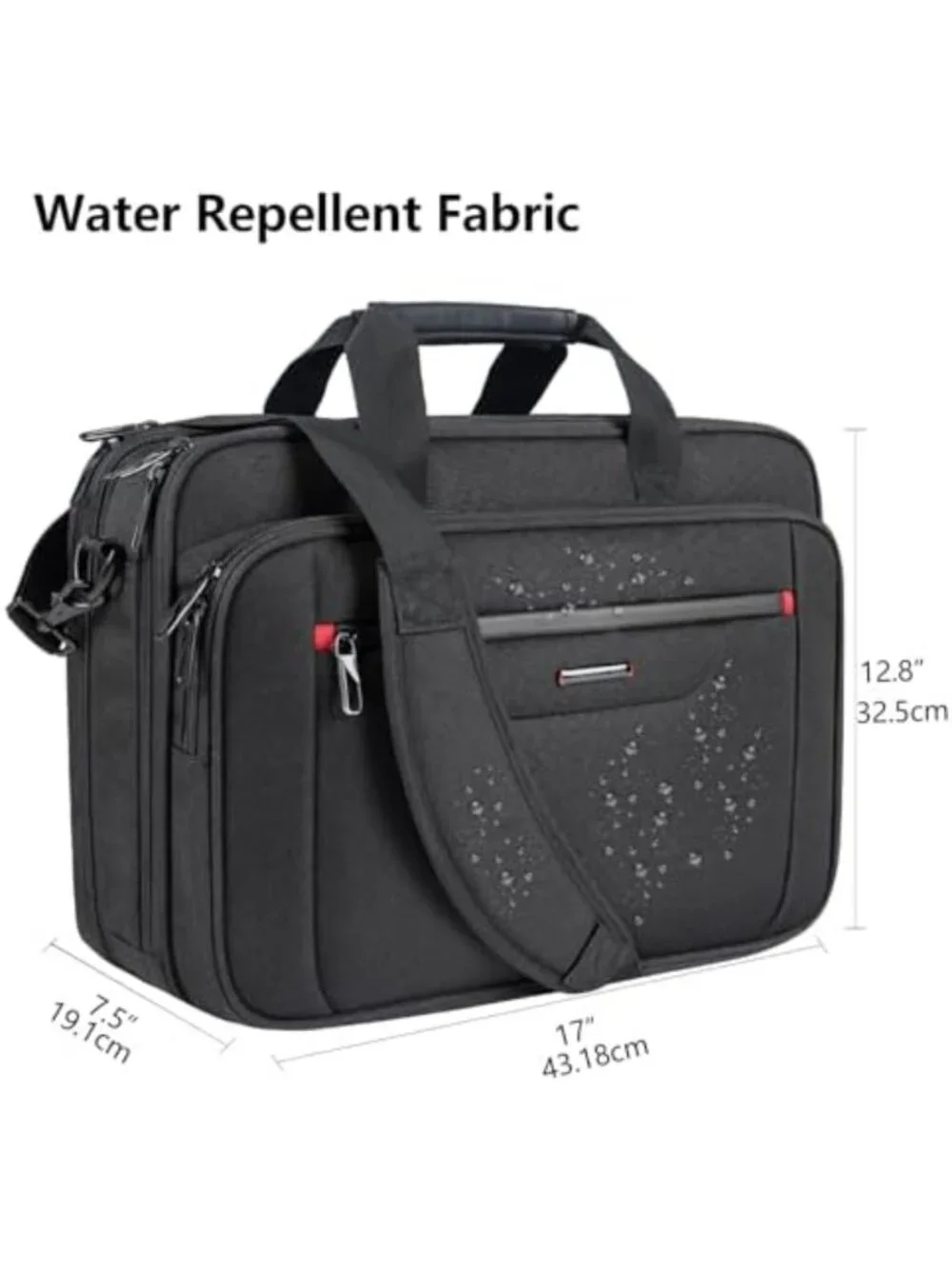 Expandable Waterproof Laptop Briefcase 17.3
